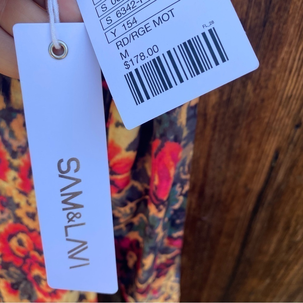 Sam & Lavi by Anthropologie 100% Rayon long sleeve lightweight dress Size M NWT - Picture 13 of 13